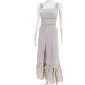 Martha Medeiros women’s maxi dress tan 40